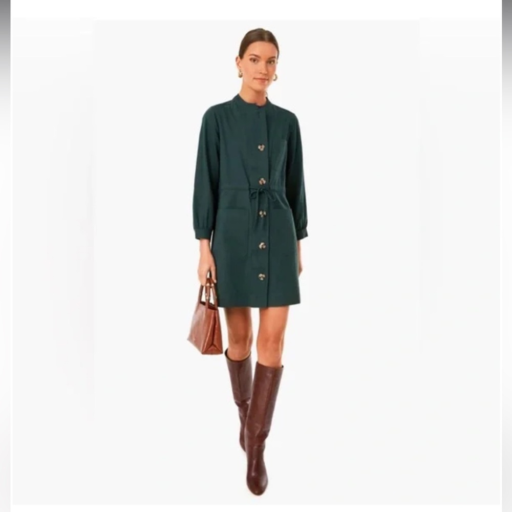 Tuckernuck Crosby dress in calypso green
